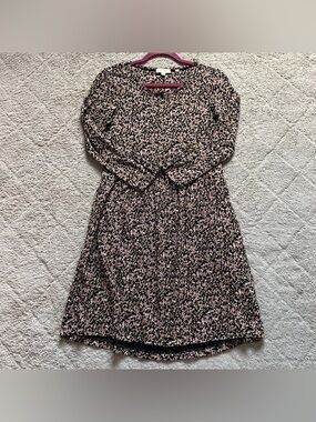 Fat Face Cottage Floral 3/4 Sleeve Cotton Midi Dress with Pockets Women’s Size 2